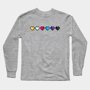 Pride Pixel Hearts Long Sleeve T-Shirt